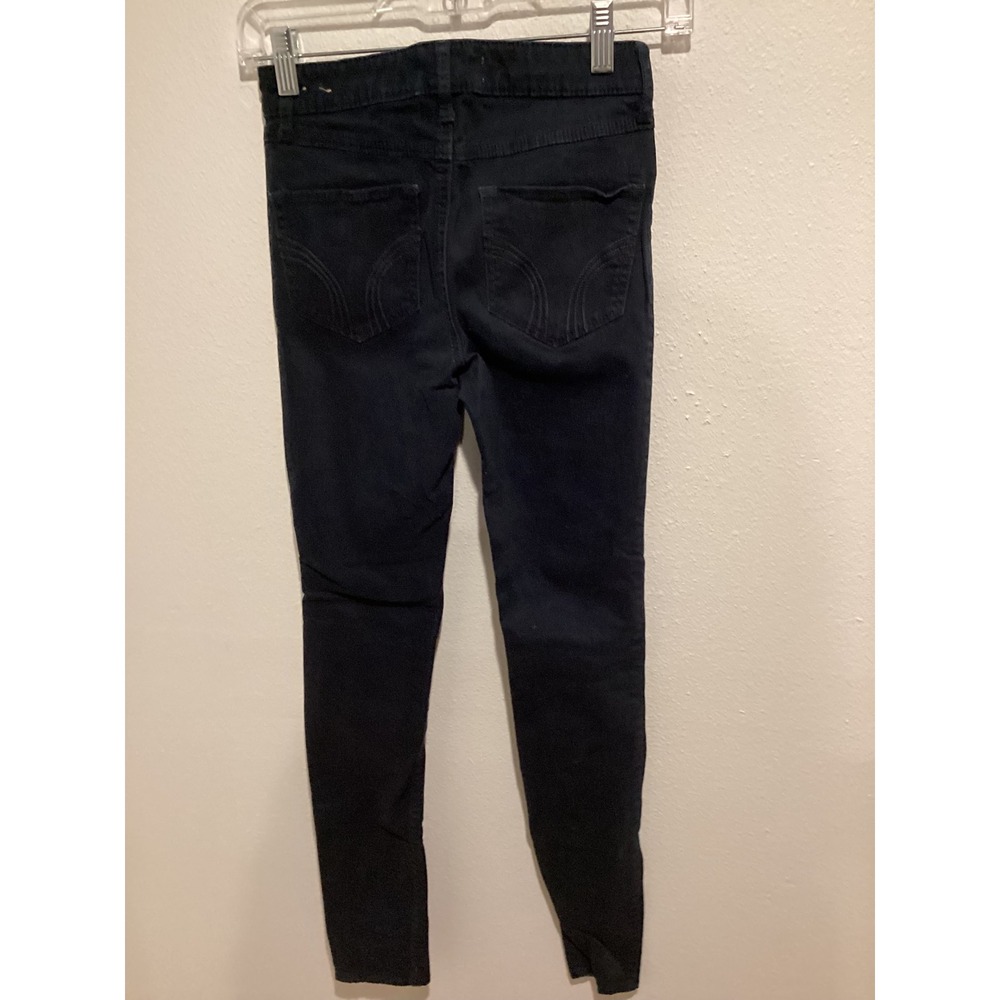 Hollister High Rise Skinny Jeans Black Women's Size 00 Short - Picture 3 of 4